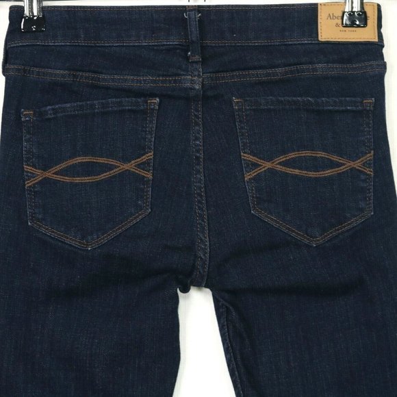 Abercrombie & Fitch Super Skinny Jeans Stretch Dark 2 26 x 30 - Picture 6 of 9